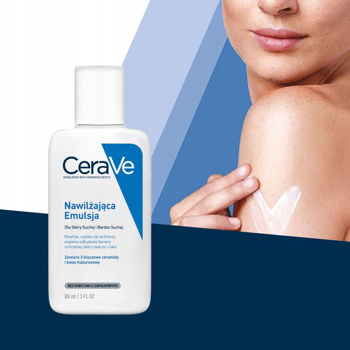 CeraVe Nawilżająca emulsja do ciała i twarzy skóra sucha 88ml TRAVEL