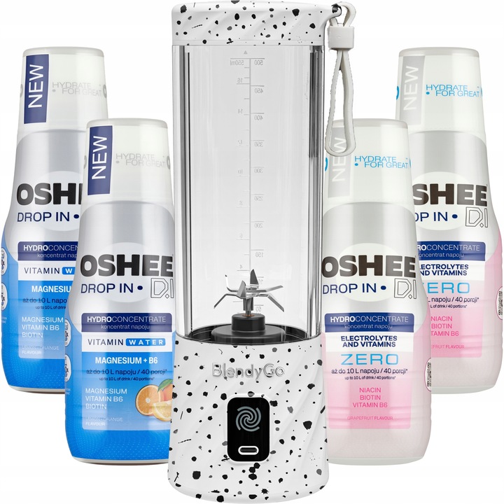 Oryginalny Blender BlendyGo 3 Bezprzewodowy USB 550ml | DODATKI W