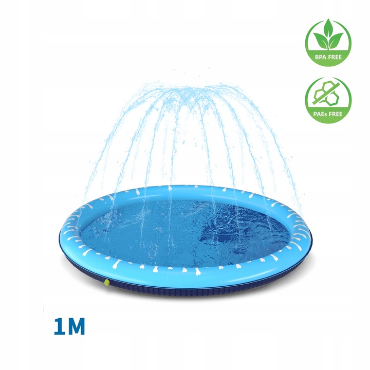 ZRASZACZ MATA WODNA DLA PSA BRODZIK BASEN NIEBIESKI Ø100cm