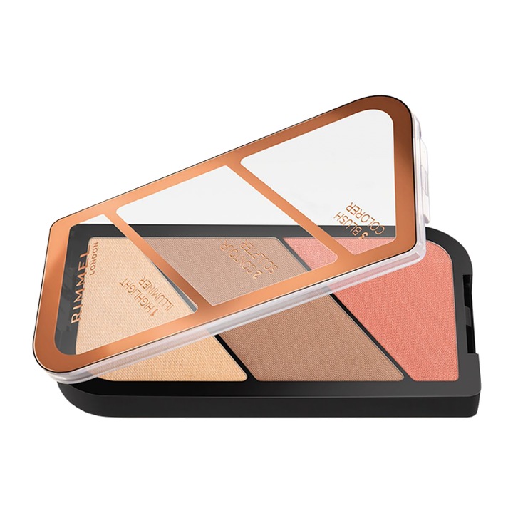 Rimmel Sculpting Palette 002 Coral Glow paletka cieni