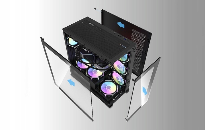 DarkFlash DS900 Obudowa Komputerowa Atx Midi Tower Usb 3.0 Piwnica Gaming