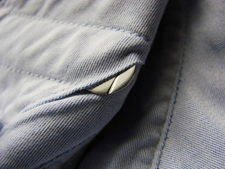 ZE SREBRA FISZBINY USZTYWNIACZE KOŁNIERZYKA WAWA