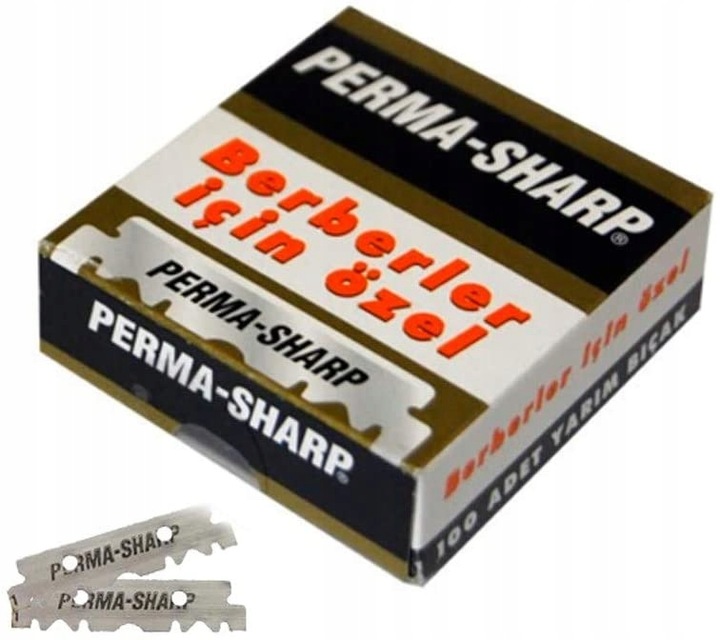 Perma-Sharp Żyletki do Brzytwy 100 Sztuk Połówki