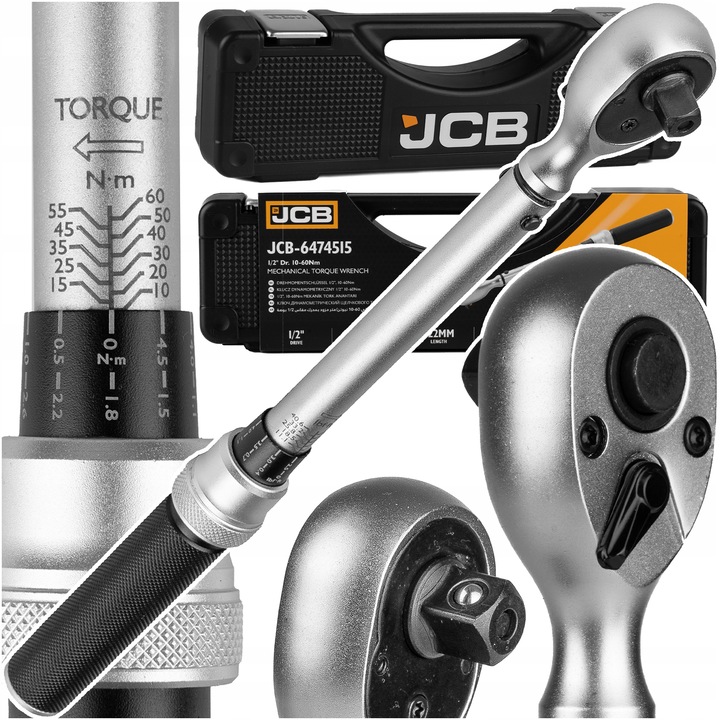 KLUCZ DYNAMOMETRYCZNY Z BLOKADĄ CERTYFIKAT KALIBRACJI ETUI 10-60NM