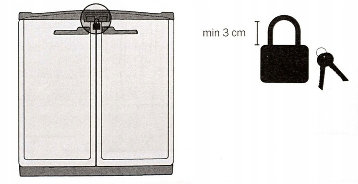 Kosz na Śmieci 3x120L Szafka do segregacji Moby Recycling System