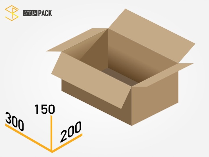 Karton 300x200x150 40szt pudełko klapowe INPOST GABARYT B kartony 30x20x15