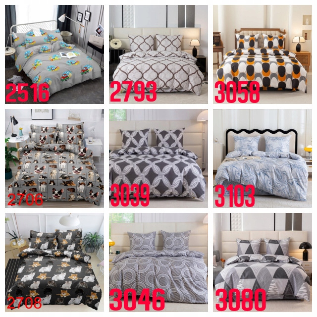 Pościel 160x200 Komplet Pościeli Zestaw +2x Poszewka 70x80 Dużo Wzorów