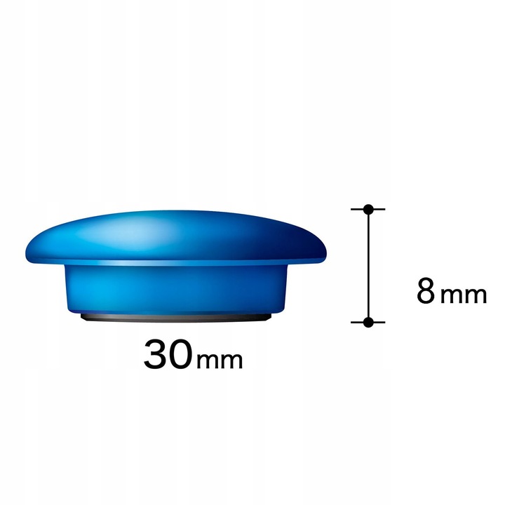 Magnesy na lodówkę do tablic okrągłe MOCNE białe z magnesem 20 mm 40