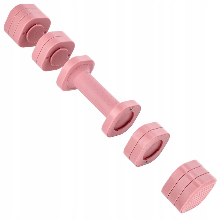 HANTELKI HANTLE CIĘŻARKI REWGULOWANE 4w1 ZESTAW DO ĆWICZEŃ FITNESS 2x2,27kg