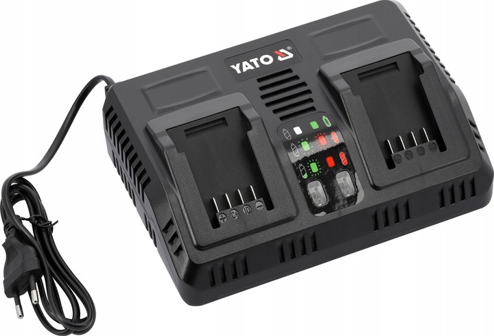 INTELIGENTNA PODWÓJNA ŁADOWARKA 18V (2,4-4,5A) YATO YT-828501