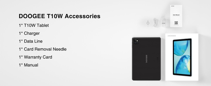 Tablet DOOGEE T10W 10.1" 9GB/128GB Android 14 WIFI 8000mAh Dual SIM