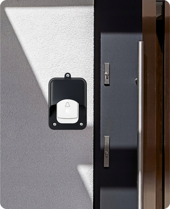 DASZEK OCHRONNY DO DZWONKA BEZPRZEWODOWEGO OSŁONA PRZYCISKU CZARNA