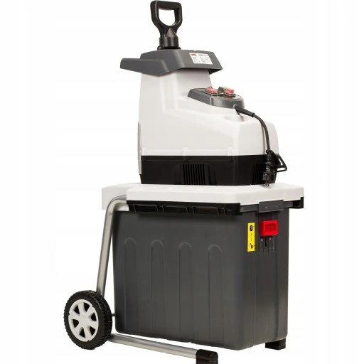 ROZDRABNIACZ do gałęzi FREZOWY NAC 2800W Rębak do 44mm + POJEMNIK 60l