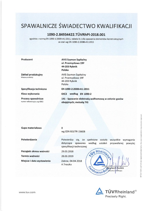 Kolano przegubowe dla Ø42,4 x 2,0 mm, model 0302, stal nierdzewna AISI