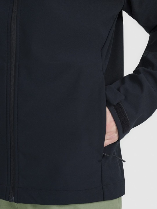 Kurtka męska 4F wiatrówka SOFTSHELL z kapturem r. XXL