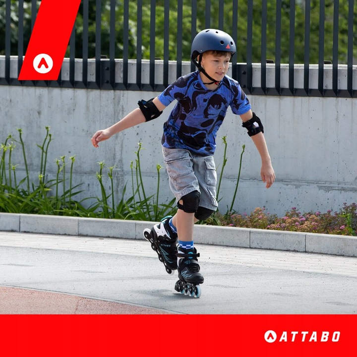Łyżworolki dziecięce ATTABO 2w1 rolki i łyżwy Kylo L (38-41) Regulowane