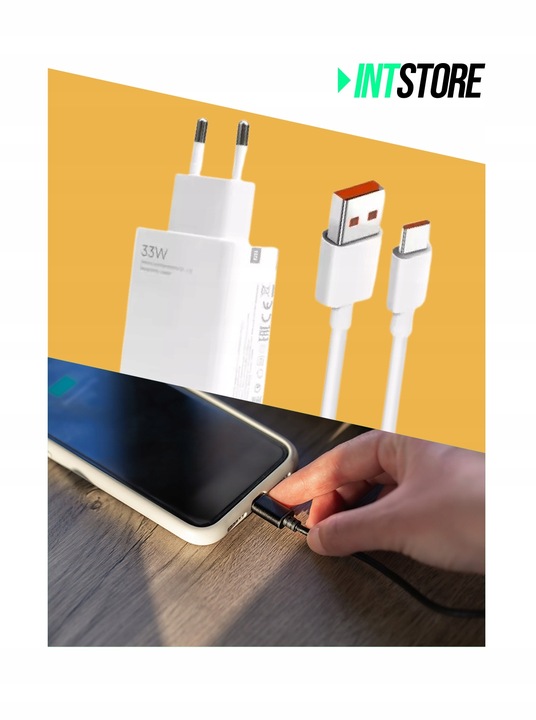 ORYGINALNA ŁADOWARKA XIAOMI MDY-11-EZ + KABEL USB-C 1 M TURBO CHARGE