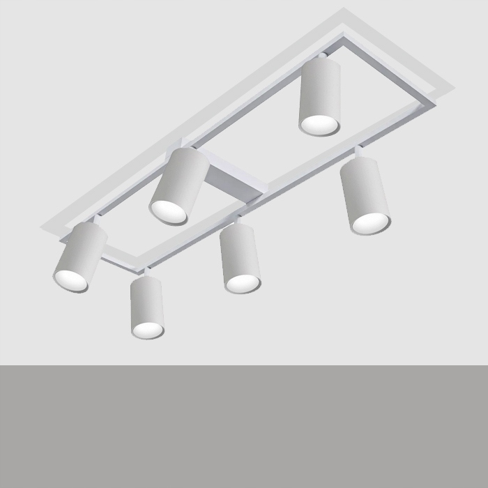 Lampa Sufitowa Oprawa natynkowa 6x GU10 Spot Ruchoma Kinkiet Reflektor