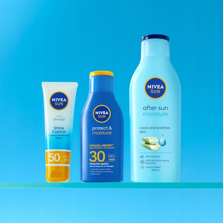 NIVEA SUN PROTECT&MOISTURE Balsam do opalania przeciwsłoneczny SPF 30 100ml