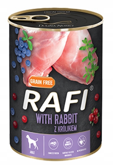 Mokra Karma dla psa RAFI Mix Smaków 24 x 400g Dolina Noteci Owczarek York