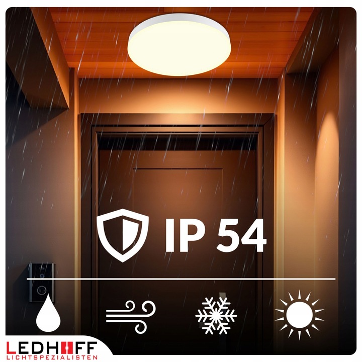 Lampa sufitowa Plafon LED 50cm OKRĄGŁY panel 3 barwy do łazienki