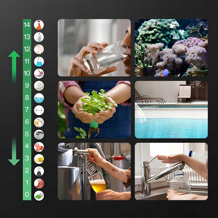 MIERNIK PH TESTER TWARDOŚCI WODY JAKOŚCI TDS EC FUNKCJA ATC TEMPERATURY