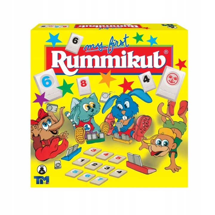 MY FIRST RUMMIKUB Oryginalny GRA PLANSZOWA 4+ Junior dla dzieci logiczna