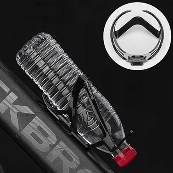 KOSZYK BIDONU ROWEROWY UCHWYT NA BIDON ROWER LEKKI CZARNY + ŚRUBY i IMBUS