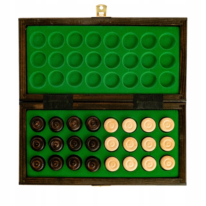 WARCABY DREWNIANE we wkładce zielonej 25cm Wyprodukowane w Polsce