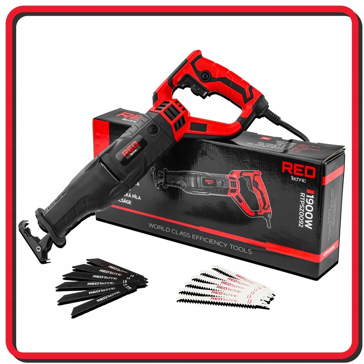 PIŁA SZABLASTA WYRZYNARKA LISI OGON ELEKTRYCZNA 1800W 12 X NÓŻ