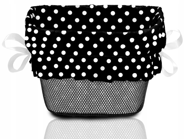 Kosz na rower METALOWY koszyk na kierownicę CLICK z uchwytem + WKŁAD