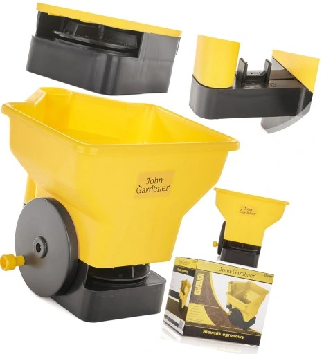 SIEWNIK RĘCZNY OGRODOWY ROZSIEWACZ DO NASION TRAWY NAWOZU SOLI PIASKU