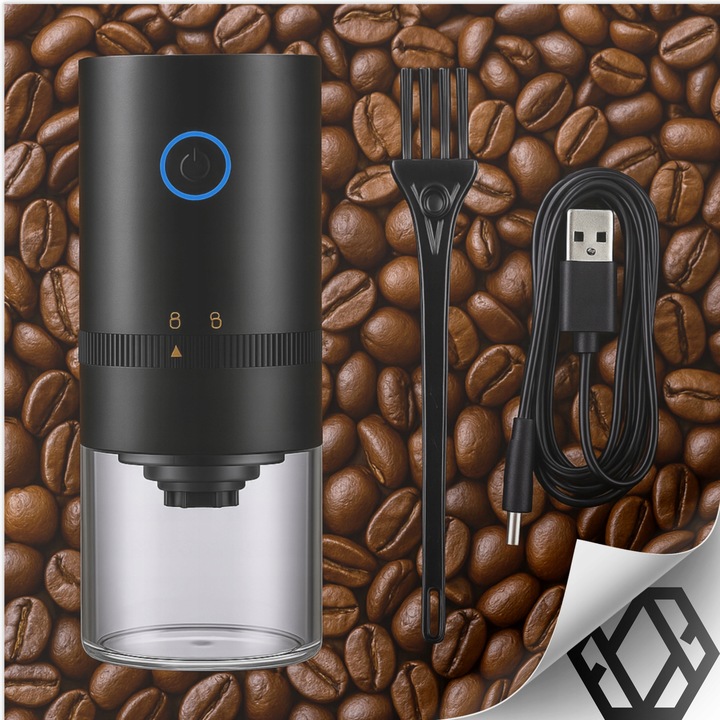 MINI ELEKTRYCZNY MŁYNEK DO MIELENIA KAWY PRZYPRAW PRZENOŚNY WYDAJNY