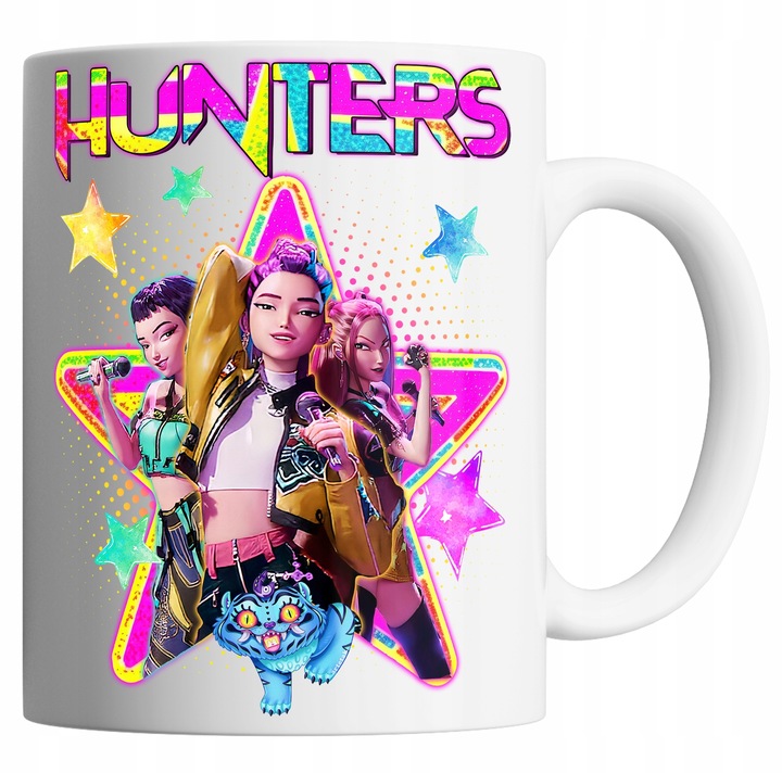 KUBEK 330ml - HUNTRIX KPOP DEMON HUNTERS MIRA RUMI ZOEY PREZENT + IMIĘ