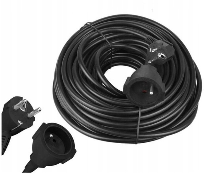 PRZEDŁUŻACZ BUDOWLANY OGRODOWY 3 x 2,5mm 20m GRUBY