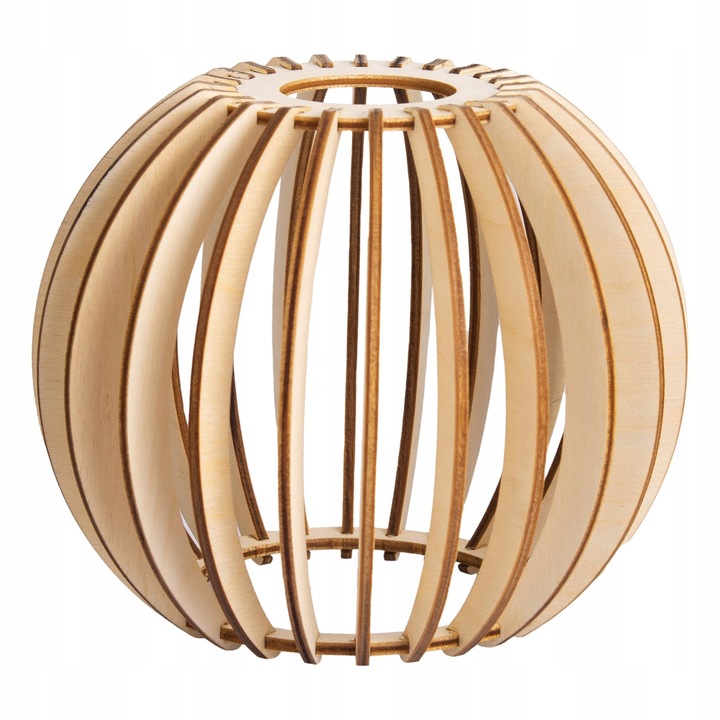 Klosz DREWNIANY do lamp na E27 LOFT DREWNO BOHO