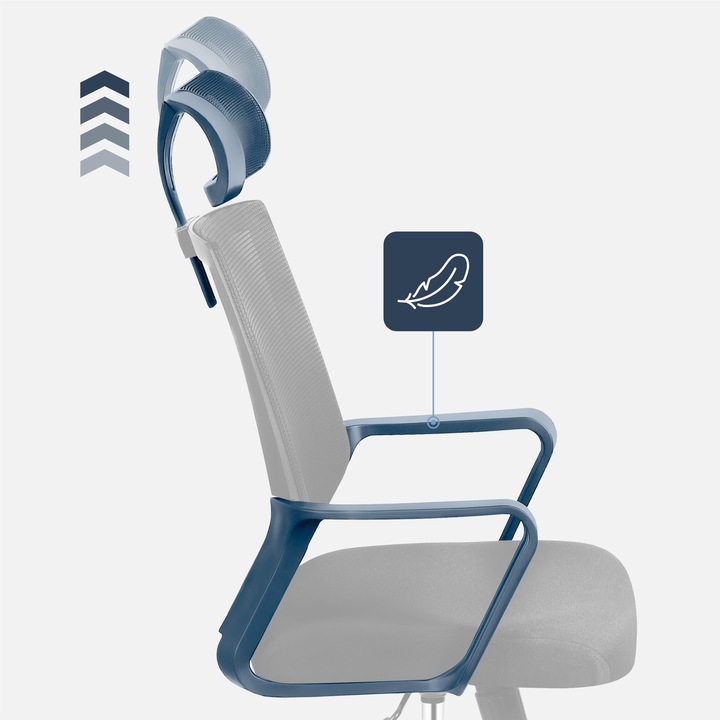 Fotel biurowy ergonomiczny MARK ADLER czarny obrotowy regulowany do