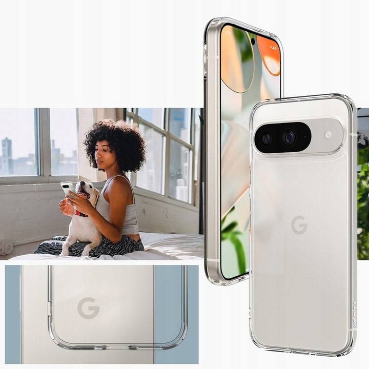 Etui SPIGEN Ultra Hybrid Case Przezroczyste Clear do Google PIXEL 9 / 9 PRO
