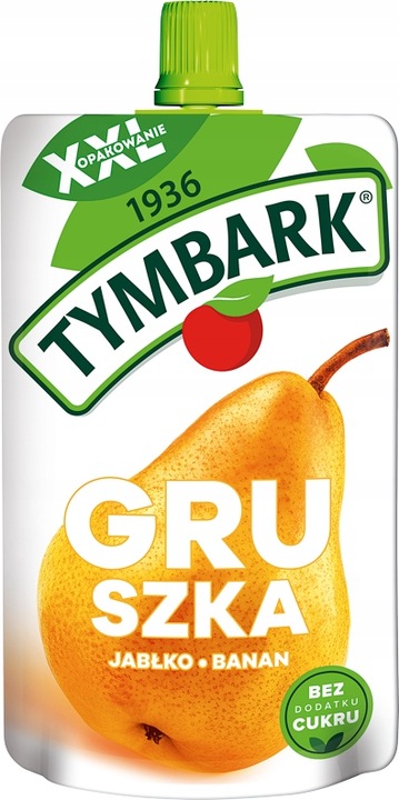 Tymbark Mus 100% z owoców GRUSZKA JABŁKO 10 x 200g