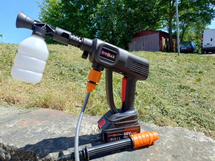 Myjka Ciśnieniowa Akumulatorowa Najmocniejszy Zestaw 2x5000mAh