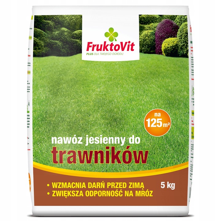 JESIENNY NAWÓZ DO TRAWY TRAWNIKA TRAWNIKÓW FRUKTOVIT 5 KG WZMACNIA
