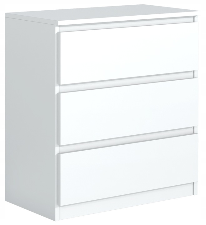 SZAFKA 3 SZUFLADY BIAŁA NOWOCZESNA DO SALONU SYPIALNI MEBLE OD