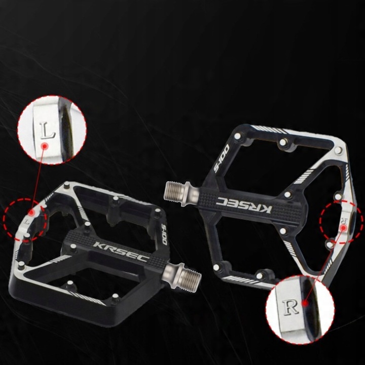 PEDAŁY PLATFORMOWE ROWEROWE ALUMINIOWE MOCNE ŁOŻYSKA MASZYNOWE PINY CZARNE