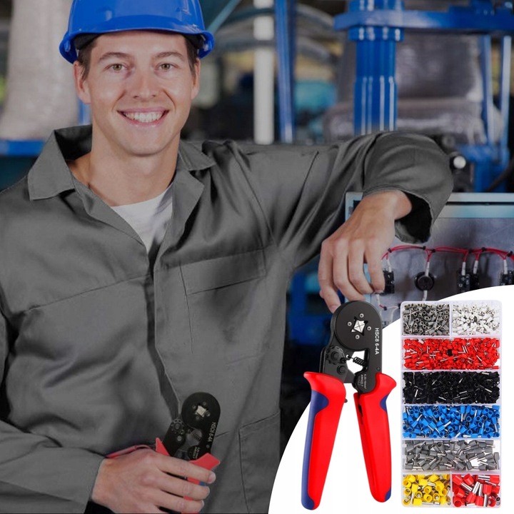 ZACISKARKA DO KONEKTORÓW + 1200 TULEJEK DO TULEJEK PRASA PRASKA SZCZYPCE