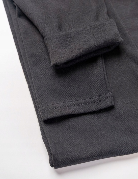 LEGGINSY DAMSKIE CZARNE ELASTYCZNE OCIEPLANE WYSOKI STAN GETRY MORAJ