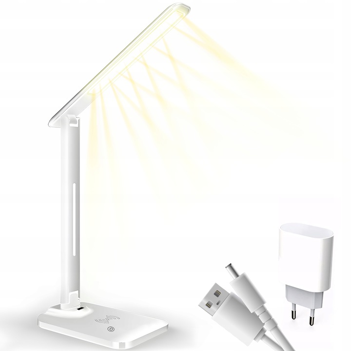 LAMPKA LED BIURKOWA NOCNA SZKOLNA BIURKO ŁADOWARKA