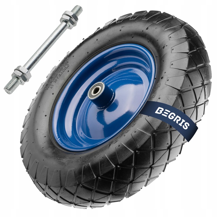 KOŁO KÓŁKO DO TACZKI TACZEK 4.00-8 400-8 400x8 4PR MOCNE Z DĘTKĄ