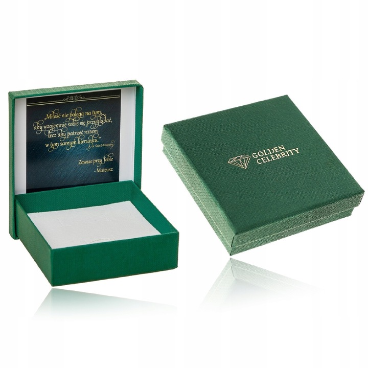 SREBRNY ŁAŃCUSZEK Z SERDUSZKIEM 925 BISMARK DLA KOBIETY + DEDYKACJA GRATIS