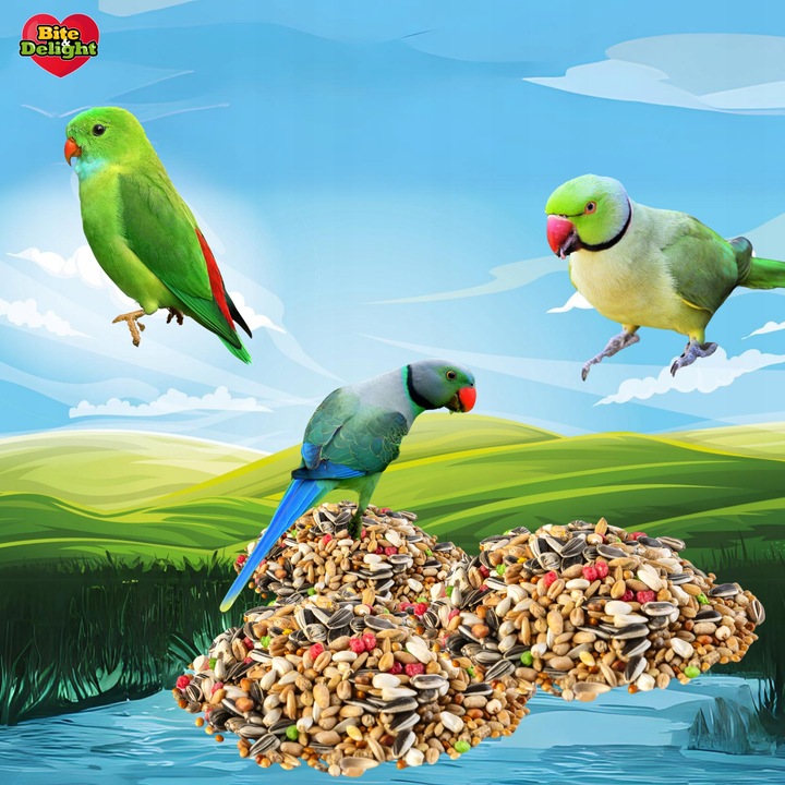 Karma dla papug pokarm dla nimfy falistej Zbilansowane źródło witamin