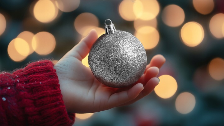 ZESTAW BOMBEK na Choinke 100szt Silver mix Bombki Choinkowe Świąteczne